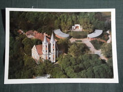 Képeslap,Máriagyűd, Barokk kegytemplom látkép, részlet, 1988-