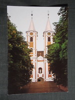 Képeslap,Máriagyűd,Barokk kegytemplom látkép, részlet, 1978-