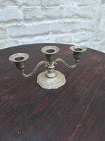Három ágú ón gyertyatartó