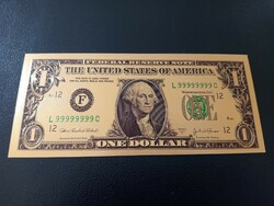 1 $ arany fóliás replika, új.