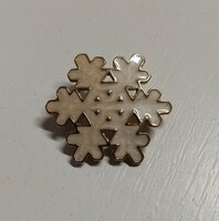 Dúsan aranyozott bross kitűző  tűzzománc zománc berakással biztonságos kapcsolóval