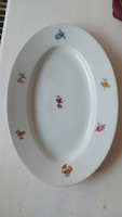 Zsolnay porcelán tál virágos kínáló