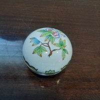 Herendi Viktória patterned porcelain bonbonier VBO