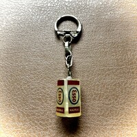 Esso Madras Régi kulcstartó, vintage kulcstartó a 60/70-es évekből, régi kulcskarika, kulcs tartó