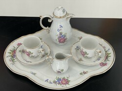Hollóházi kétszemélyes kávéskészlet mokkáskészlet porcelán