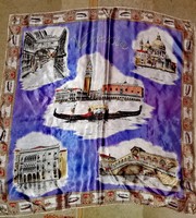 Venezia limitált kiadású vintige kendő különlegesség 88x88 cm