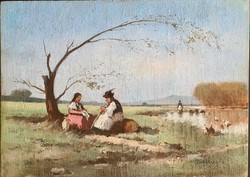 Pörge Gergely (1858 - 1930) : Déli pihenő