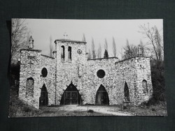 Képeslap,Miskolc, Miskolctapolca fürdő,barlangfürdő, Sziklakápolna látkép, részlet, 1982-