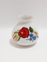 Kalocsai porcelán váza, 10 cm