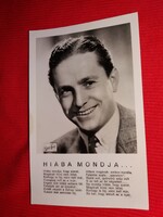 Antik 1942 Szilassy László portrés képeslap gyönyörű postatiszta gyűjtői állapot Csiszár Sárdy fotó