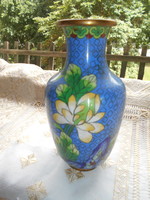 Rekeszzománc  váza  CLOISONNÉ 16 cm