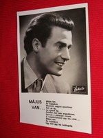 Antik 1942 Sárdy János portrés képeslap gyönyörű postatiszta gyűjtői állapotban Várkonyi studio fotó