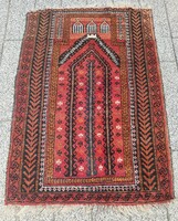 Afgán beluch kézi csomózású nomád törzsi szőnyeg. Alkudható.