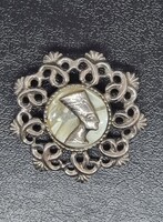 Vintage Nefertiti Nofretete bross kitűző