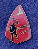 1966-ÖS VÖRÖSKŐ RETRO RÉGI PLAKETT SPORT DÍJ ÉS EGYÉB KITŰZŐ