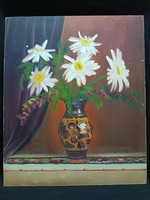 Láta László Margaréta festmény olaj, farost 50 x 60 cm