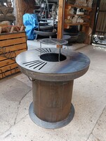 Minimál modern Parti Grillező Ofyr 80cm Plancha grill asztal tűzrakó minimál Tűztál