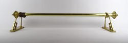 1S828 Art Nouveau Copper Curtain Rod ~80 cm