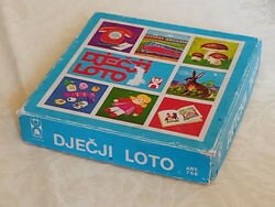 Memóriajáték Gyerek lottó BISERKA Zagreb retro Képes lottó memória játék