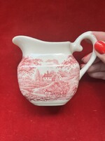 Angol staffordshire vvidéki jelenetes pink kiskancsó, tej kiöntő