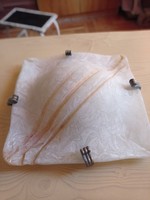 CLEARANCE!! Alabaster-shaded Ceiling Lamp