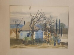 Szalóky Sándor (1921-1978) Tanya 1968.