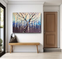 JMModernAbstract EIWA 100x70 cm-es kortárs festmény feszített vásznon
