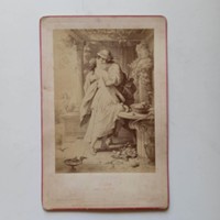 ZA528.1 - Régi fotó -  Wilhelm von Kaulbach - Alexis und Dora - 170 x 110 mm