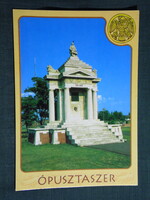 Képeslap,Ópusztaszer, Árpád emlékmű látkép,részlet, 2002-