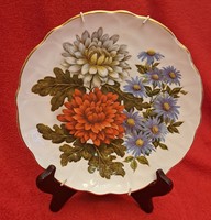 Floral Porcelain Decorative Plate, Chrysanthemum Wall Plate 2 (M4965)