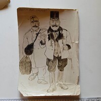 ZA533.6 -Régi fotó  Pándy Lajos festőművész I.vh -1915  Kolomea -Csernovitz Bukovina - korabeli fotó