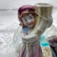 ANTIK PORCELÁN IBOLYAVÁZA " Fortuna" FIGURÁLIS VÁZA - Art&Decoration