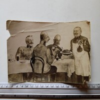 ZA533.3 -Régi fotó  Pándy Lajos festőművész I.vh -1915  Kolomea -Csernovitz Bukovina - korabeli fotó