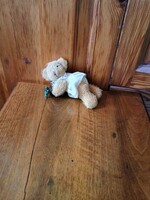 Hasaló maci lány , felakasztható, csörög, plüss figura, alkudható