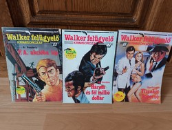 Walker felügyelő krimisorozat - Florida Magazin regényújság - 3 db egyben - 2,6,7. szám