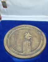 Kitűzővel Nyíregyháza felszabadult 1944-1969 centenáriumi emlékérem plakett dobozában