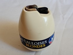 Öngyújtó 14 - GAULOISES BLONDES 1970- retro gázos köves kelj fel Jancsi tojás asztali