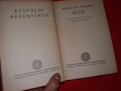 1924 Miguel de Unamuno: Köd lebilincselő groteszk kortörténet könyv a képek szerint FRANKLIN