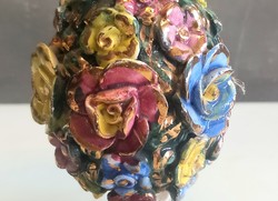 Antik maniszes Capodimonte porcelán lámpa ALKUDHATÓ