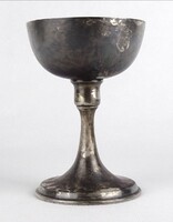 1S238 Antik ezüstözött BERNDORF kehely 12 cm