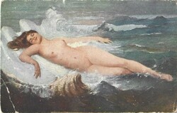 Tolnay. Venus Anadyomene képeslap