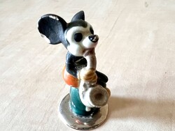 GST made in Austria 50 éves kerámia Mickey egér játék figura szaxofonnal