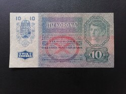 Hajtatlan aUNc 10 Korona 1915 Bélyegzés nélkül