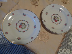 Zsolnay , mezei virágos lapos tányérok  , használt , 24 cm