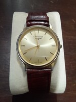 Swiss Longines Watch, Gold-Plated Quartz, Miyota 2035 Movement Unisex Watch, 32 mm.