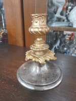 Német,Germany Henniger Alpakka,Réz Jelzett Gyertyatartó.13.5 cm.