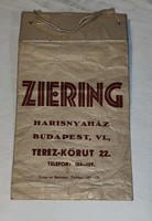 ZIERING harisnya reklámszatyor - II. Vh előttről