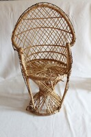 2 db rattan fonott baba fotel
