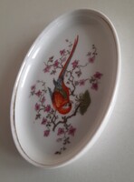 Retro Rosenthal Porcelain Bowl with Parrot Decoration