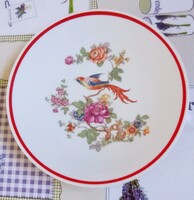 Zsolnay - Tomato bird wall plate, marked - approx. 24-25 cm.
